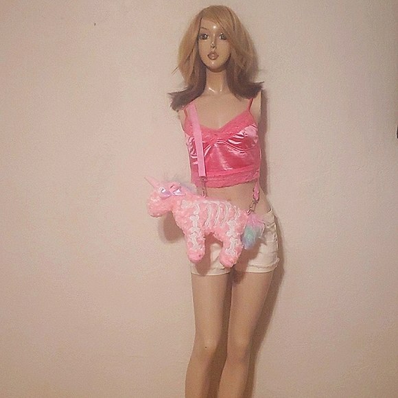 NWT, FACTORY SEALED Meena Cuties 🦄 Plush Zip Crossbody Purse - Picture 7 of 8